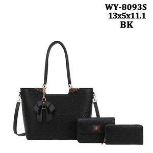 High grade tote handbag, 3piece with a long shoulder strap and a beautif…